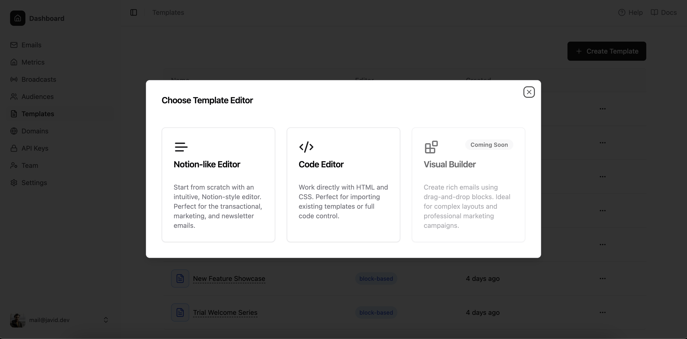 MailDiver Email Template Editor